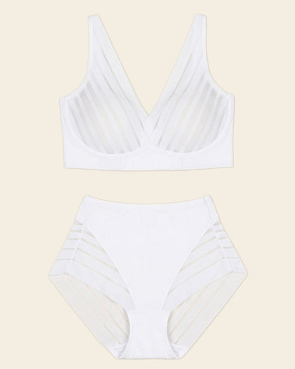 Leonisa Daily Bra & Stripe Undetectable in White