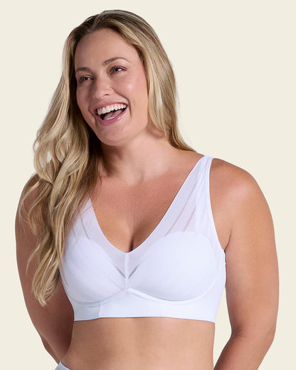 Leonisa Daily Bra & Stripe Undetectable in White