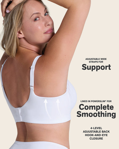 Leonisa Daily Bra & Stripe Undetectable in White