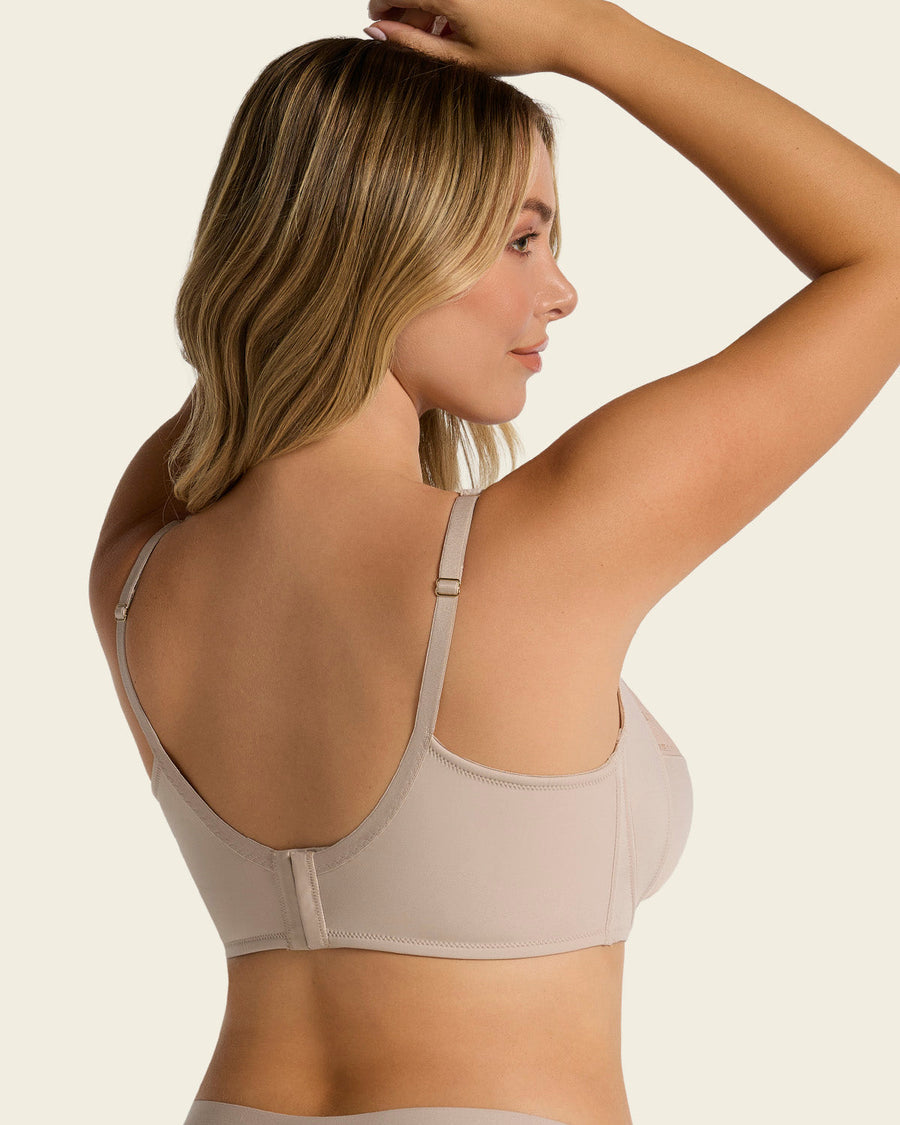 Leonisa ContourFit Bra & Stripe Undetectable Panty in Nude
